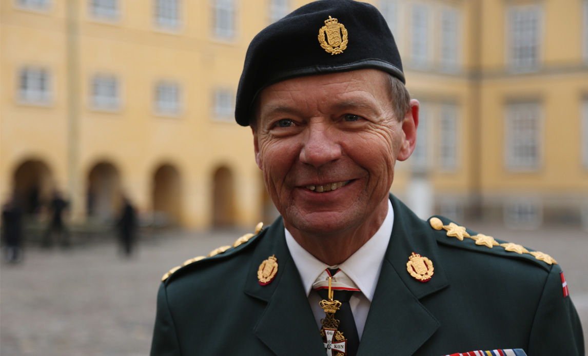 Forsvarschef Generel Bjørn Ingemann Bisserup ved Hærens Officerskole, 2017