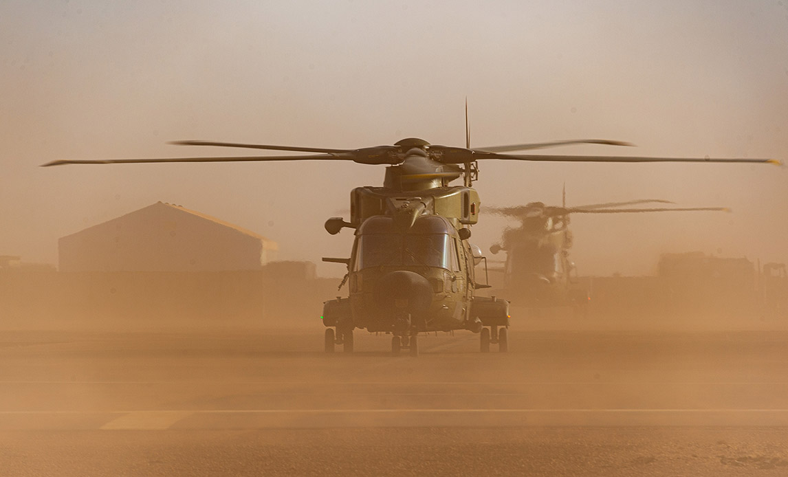Danske helikoptere indgår i den franske mission Operation Barkhane i Mali.