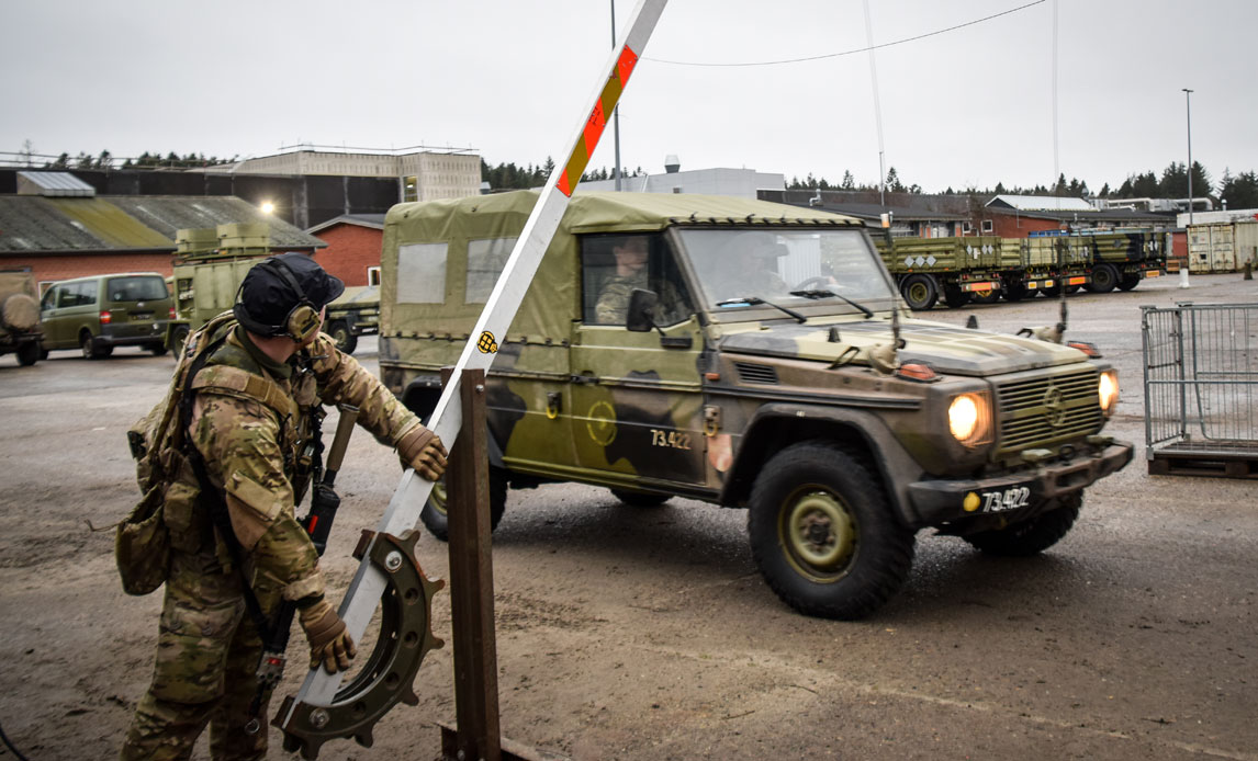 Træning og forberedelse til bevogtningsopgaven i Kosovo i Kosovo Force - KFOR. Foto: Forsvarsgalleriet.