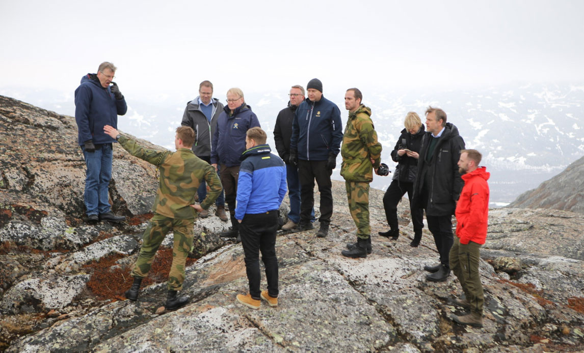 The Nordic defence ministers met in Kirkenes, Norway.