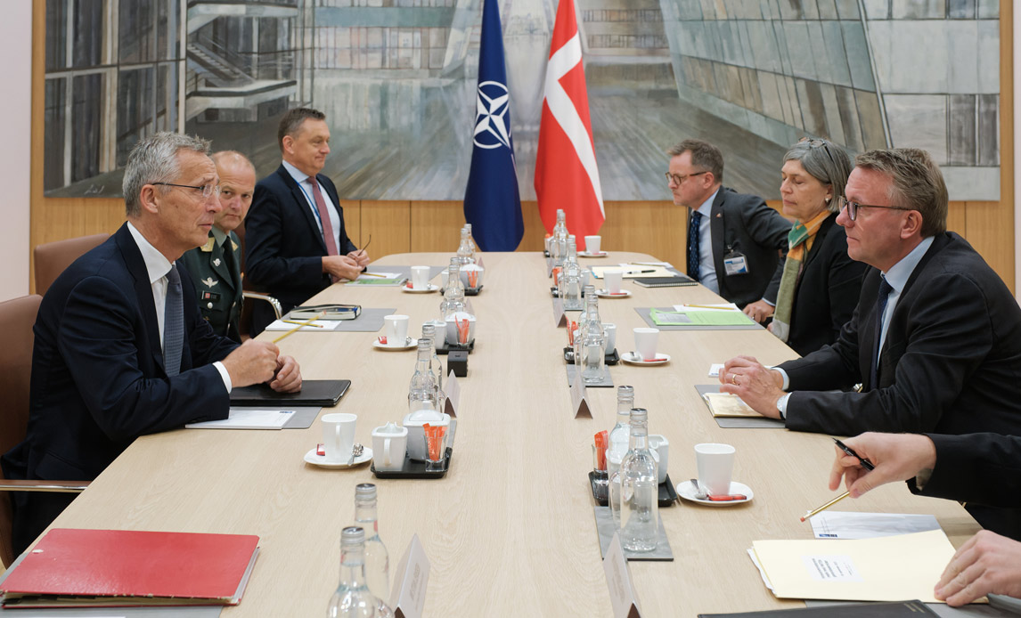møde mellem Morten Bødskov og NATO’s generelsekretær Jens Stoltenberg