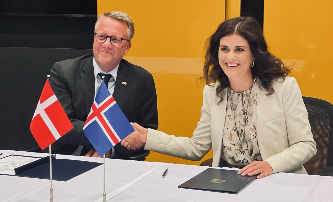 Forsvarsminister Morten Bødskov har underskrevet en hensigtserklæring med den islandske udenrigsminister om at udveksle overvågningsdata mellem Danmark og Island.