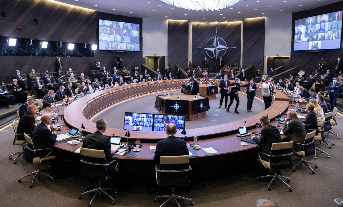 Fra NATO-topmøde februar 2022. Foto: Nato.