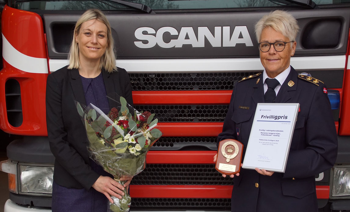 Årets frivillighedspris 2020 går til Marianne Junggren Kjær fra Trekantbrand.