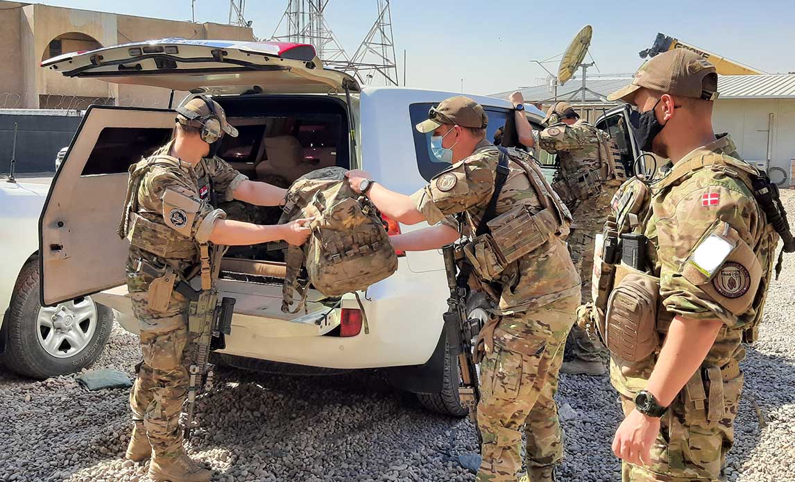 Danske soldater ved NATO Mission Iraq.