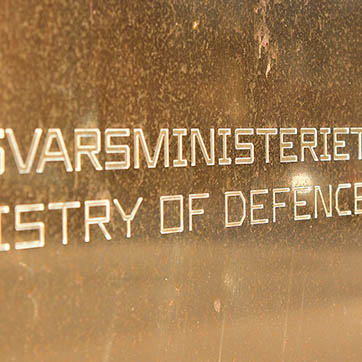 Forsvarsministeriet i messing